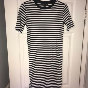 Stripped Forever 21 Midi Dress